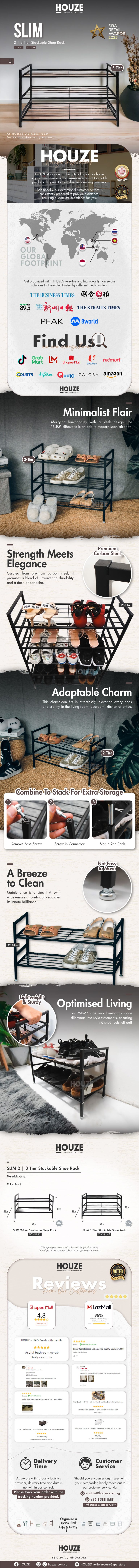 DY-8162-DY-8163-SLIM-2-3-Tier-Stackable-Shoe-Rack